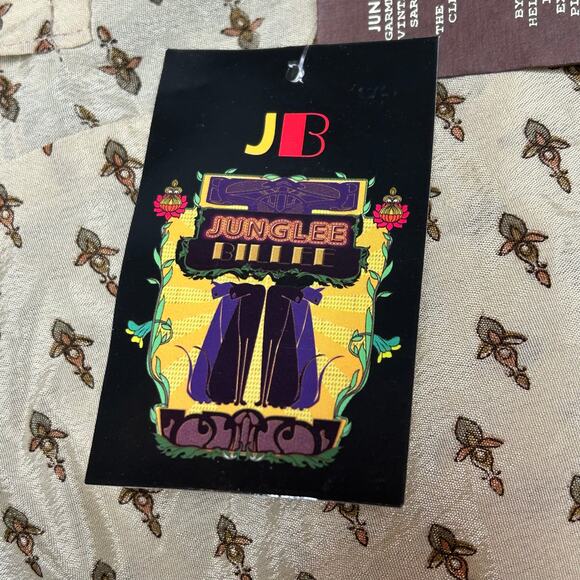 NEW Junglee Billee Mini Shorts Women S Tan Brown Sustainable Slightly Sheer - Picture 4 of 8